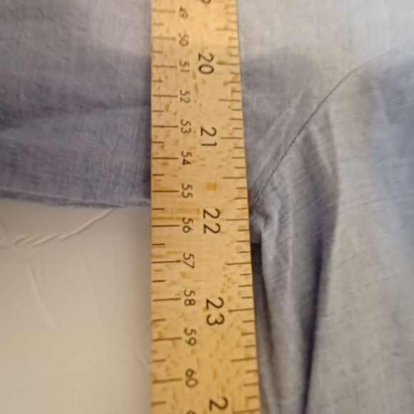 Sweet magnolias embroidered tunic blue size x large - Picture 6 of 7